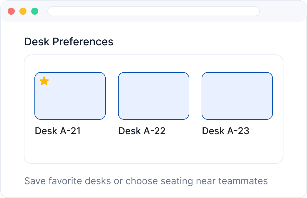 Desk Preferences