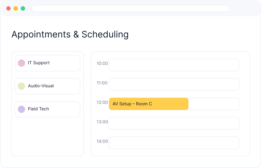 Appointments & Scheduling